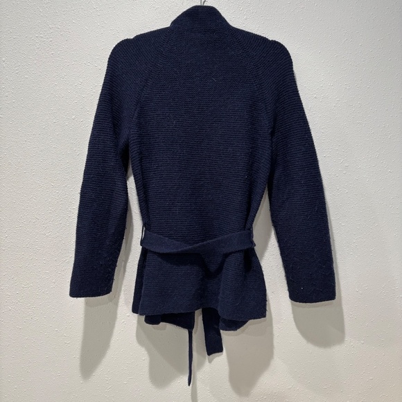 Boden Navy Wool/Alpaca Blend Wrap Cardigan - Picture 6 of 6